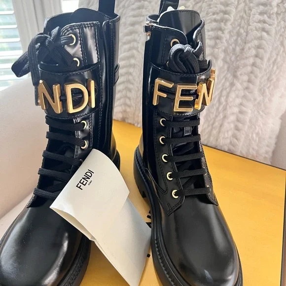 Fendi Black Combat/Moto Boot - BNIB! - Picture 15 of 16